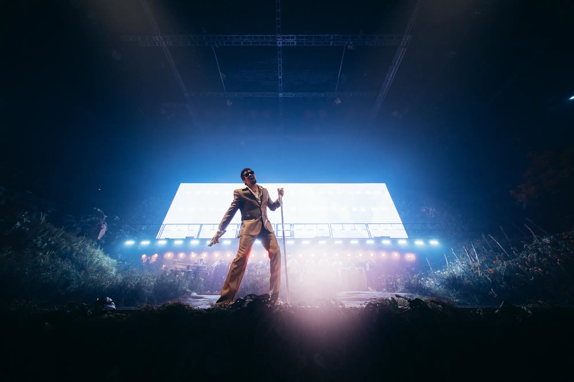 bad bunny residency lighting 05 — Bad Bunny show photo