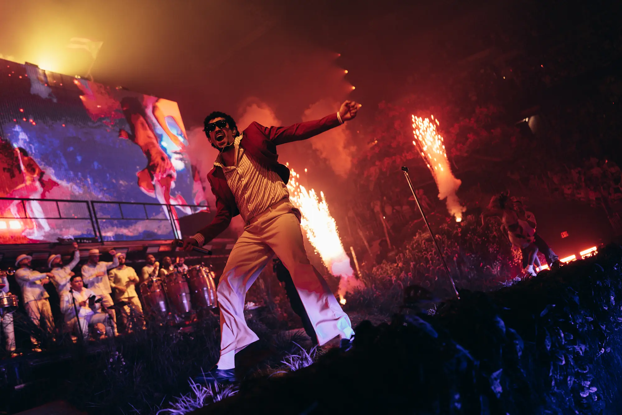 bad bunny residency lighting 06 — Bad Bunny show photo