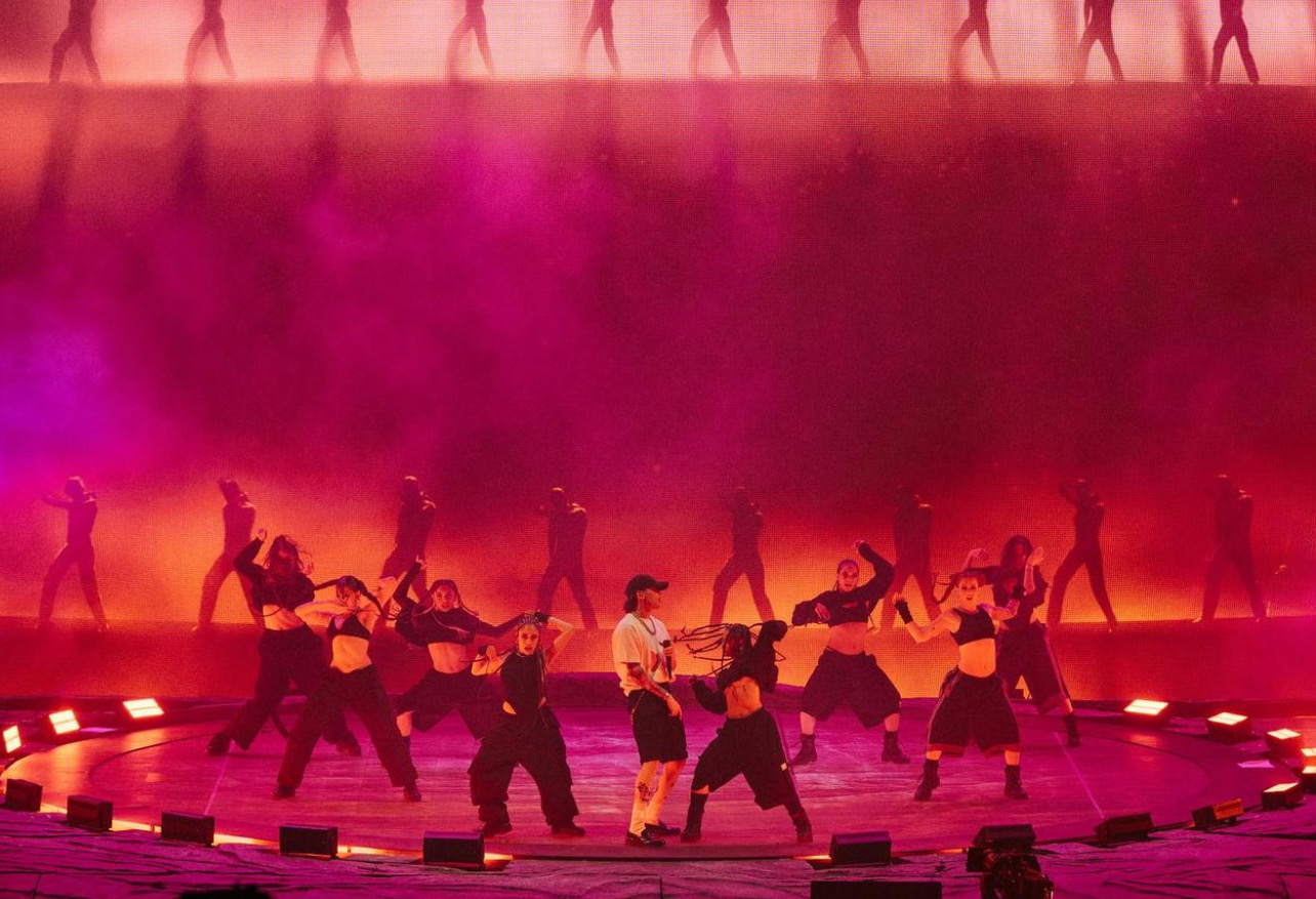 peso pluma coachella 2024 dancers — Peso Pluma show photo